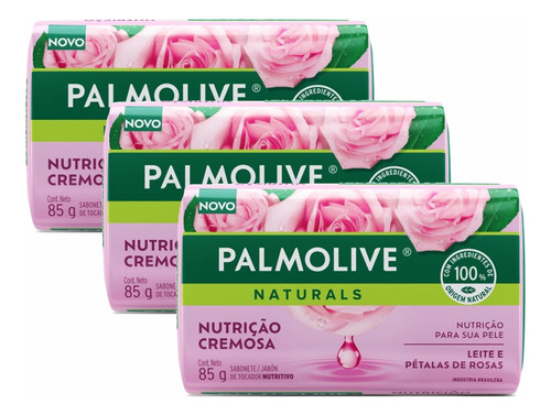 Sabonete Palmolive 85g Nutrição Cremosa Pack C/3 Wxz