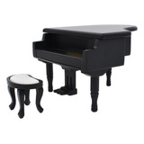 Piano En Miniatura Con Percha Para Silla Para Decoración De