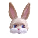 Conejo Felpa Media Orejas Conejo Para Disfraces Pascua Hallo
