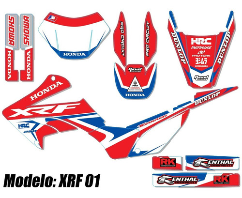 Kit De Calcos Grafica Para Honda Tornado 250 - Laminadas