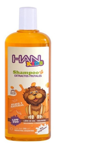 Han Shampoo Kids Niños X350ml Apto Low Poo Libre Sulfatos