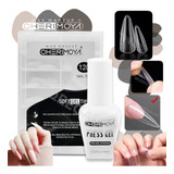 Combo Tips Para Soft Gel + Esmalte Gel Press On Cherimoya 