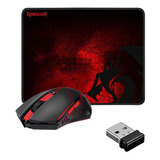 Pack Gamer Mouse Inalambrico + Pad Redragon Pro M601wl-ba