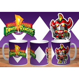 Taza - Tazón De Ceramica Sublimada Power Rangers: Megazord