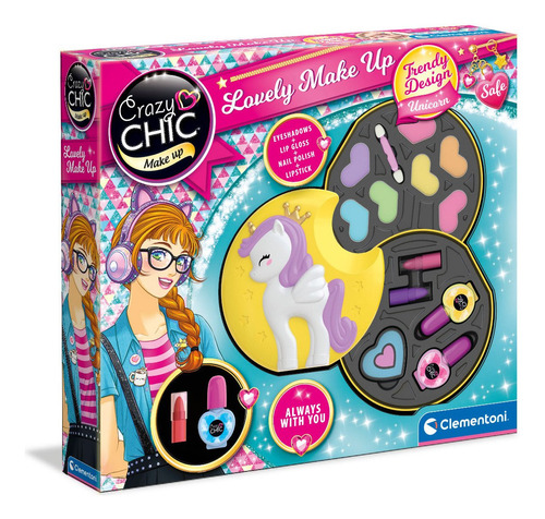 Kit Maquillaje Estuche Unicornio Clementoni Crazy Chic Cool