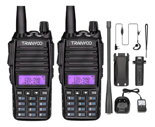 Walkie-talkie Uv-82 Portátil Comunicación Radio Uhf Vhf 2pcs