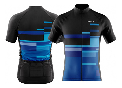 Jerseys Ciclismo Ruta Mtb Hombre Manga Corta Azul