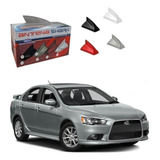 Antena Shark Preta Sinal Som Gps Mitsubishi Lancer 16 A 17