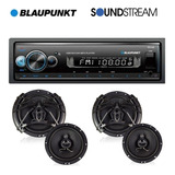 Autoestereo Blaupunkt Irvine70 + 2 Par Bocinas Soundstream 