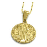Leslie Boules Medalla De Protección De San Benito De Oro De