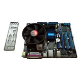 Placa Mãe Asus P5g41t-m Lx2/br 775 Ddr3 + Proc + Mem + Brind