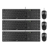 Pack X3 Combo Kit Teclado Y Mouse Usb Genius C126 Mayoristas