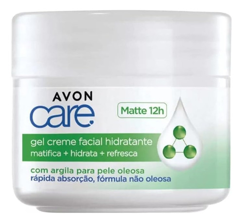 Creme Facial Hidratante Matificante Gel Avon Care 100 G