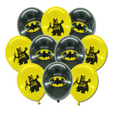 Globos De Cumpleaños Decoración Batman Fiesta Temática