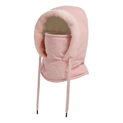 Gorro De Esquí Con Capucha, Bufanda, Niños Rosados