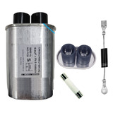 Kit Reparo Microondas Capacitor 0,85uf + Diodo + Fusivel 10a