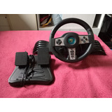 Volante Top Way Ps2 + Pedalera 