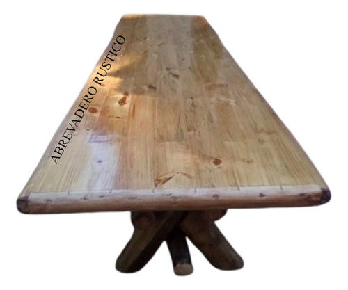 Mesa Rustica Quincho Eucalitpus (3mts X 0.90)