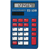Calculadora De Escritorio Elemental Ti-108 Azul