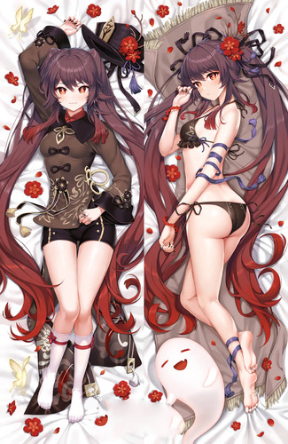 Dakimakura Genshin Impact 2 Lados + Relleno 65x190 Promo