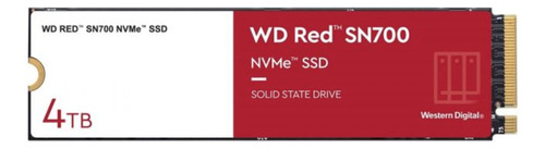 Ssd Western Digital Red Nas Sn700 4tb Nvme M.2 2280