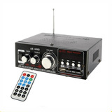 Amplificador Potencia 220v 12v Con Radio Usb Aux