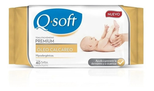 Q Soft Toallita Humeda Bebe Con Oleo 6 Pack X 40 Unid