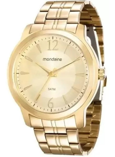 Relógio Mondaine Feminino Analógico Dourado 99017lpmvde2