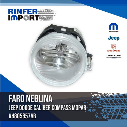 Faro Neblina Dodge Caliber Jeep Compass 4805857ab Mopar  Foto 2