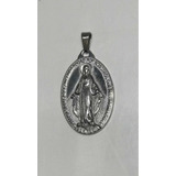 Medalla Virgen Milagrosa En Acero Inoxidable 3.5 Cm