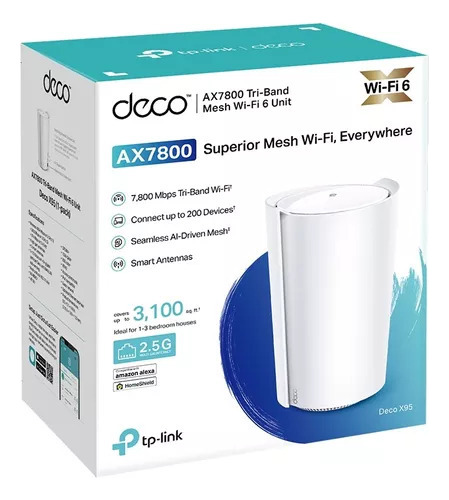 Tp-link Deco Xe95 Ax7800 Tri-band Wi-fi 6 Roteador