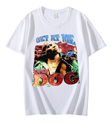 Playera Dmx Get At Me Dog Oversized Hombre Nana Manga Graph