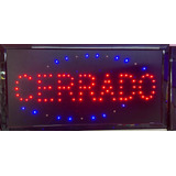 Letrero De Luz Led Cerrado De 48cm X 25cm