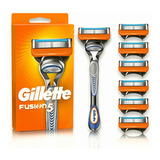 Gillette Máquina Para Afeitar Fusion5 Recargable + 6