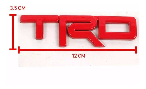 Emblema Toyota Trd Rojo Tundra 4runner Sr5 Tacuma Pro  Foto 2