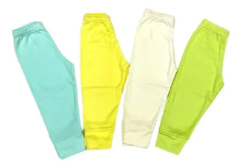 4 Pzas De Pants Ligeros 100% Algodón Para Niño T 2-4 Años