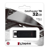 Memoria Usb Kingston Datatraveler Dt70 32gb Tipo C Original