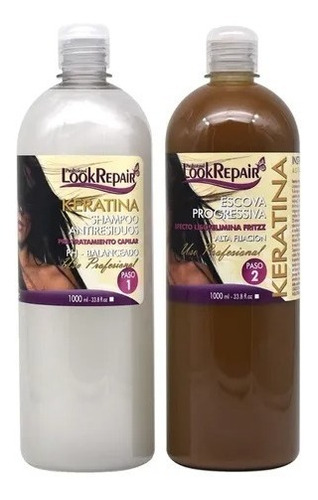 Keratina Alisado Look Repair (2 Pasos) 1.000 Ml 