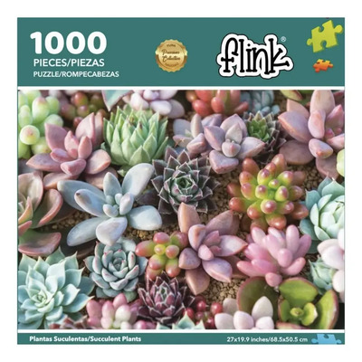 Rompecabezas De Plantas Suculentas, 1000 Piezas | Meses sin interés