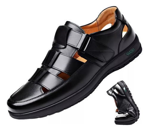 Sandalias Shoes Playa Baño Negro Destalonado Hombre