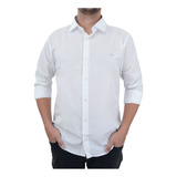 Camisa Masculina Ogochi Ml Essencial Slim Branca - 00149