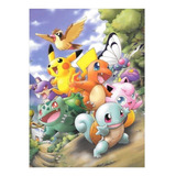 Cuadro Decorativo Pokémon Primera Generación  