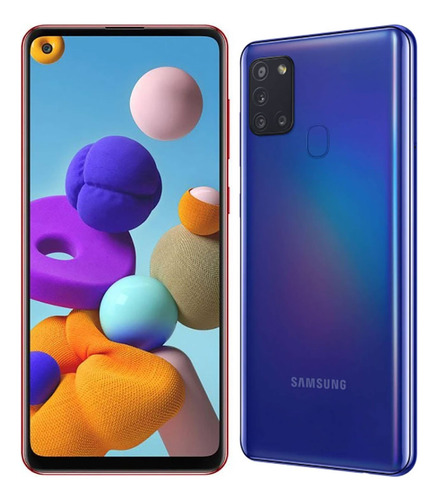  Samsung A21s 64gb Funcionando Perfeitamente+ Brindes