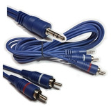 Cable Miniplug 3,5 Estereo Macho-rca Macho Doble 6 Mts Lujo