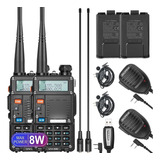 Baofeng Uv-5r Radio De 8 Vatios (uv-5r 3ª Generación) Con Ca