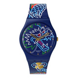 Reloj Swatch So28z125 Dragon In Waves Agente Oficial