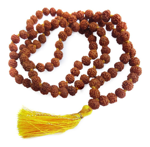 Cordão Sagrado Japamala 108 Contas Semente De Rudraksha 6mm