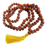 Cordão Sagrado Japamala 108 Contas Semente De Rudraksha 6mm
