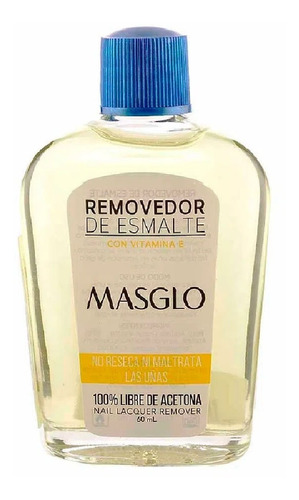 Masglo Removedor De Esmalte Con Vitamina E 60ml