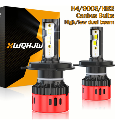 Faros Led H4/9003 De Alta Potencia, Luz Alta Y Baja